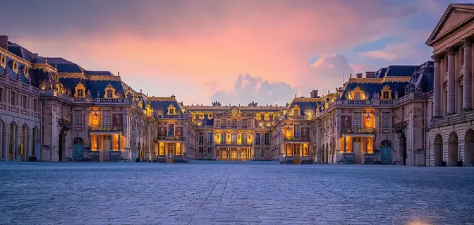 La cours d'honneur du Château de Versailles